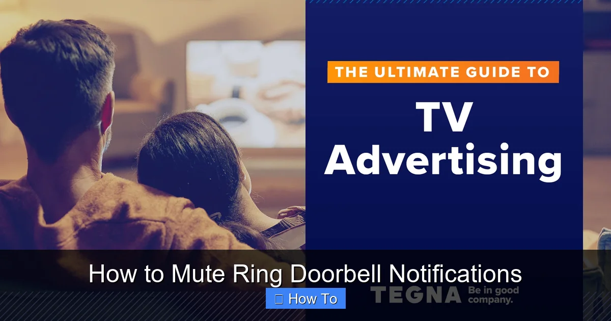 How to Mute Ring Doorbell Notifications
