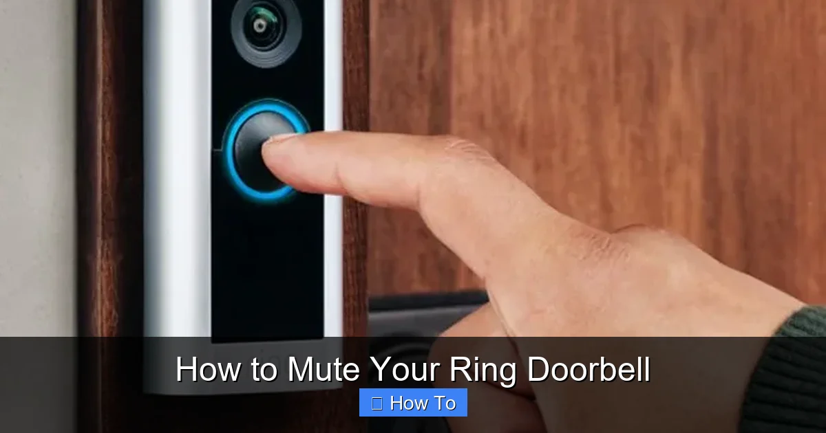 How to Mute Your Ring Doorbell