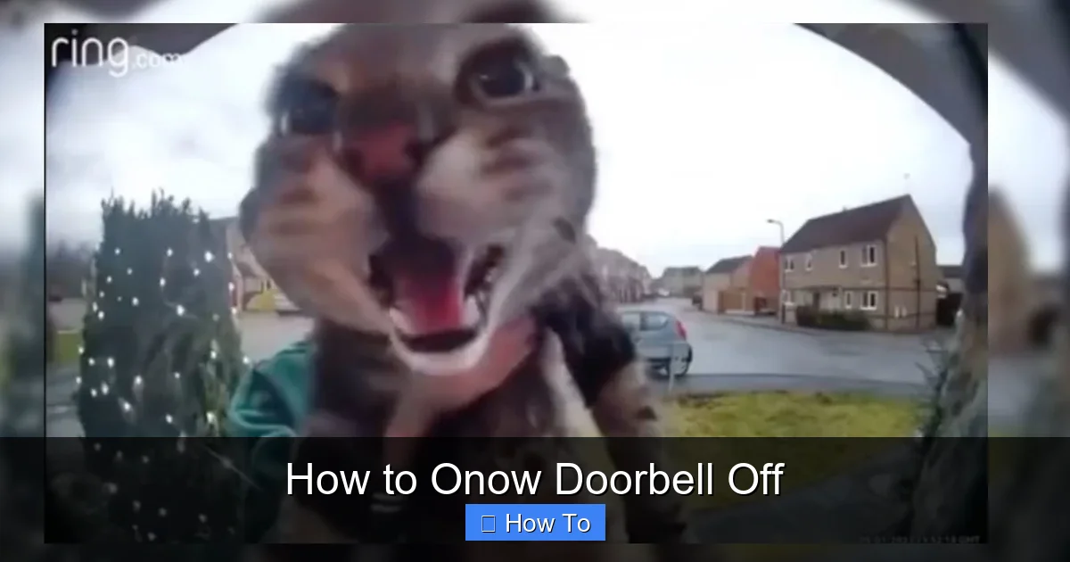 How to Onow Doorbell Off