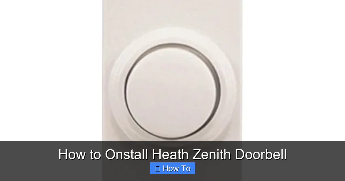 How to Onstall Heath Zenith Doorbell