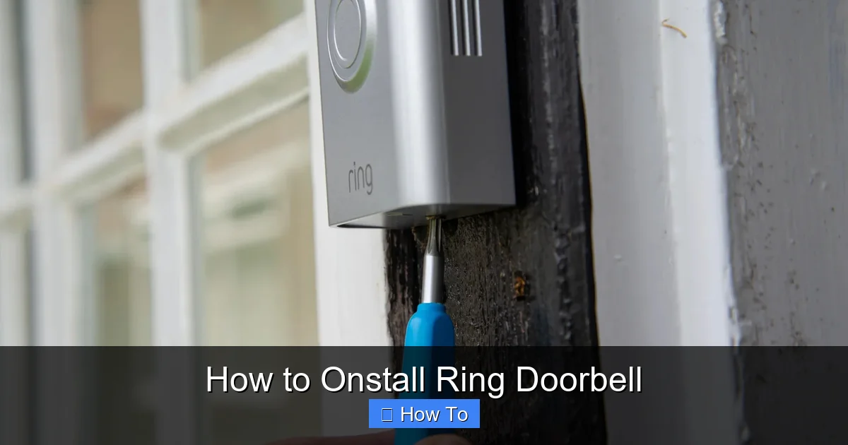 How to Onstall Ring Doorbell