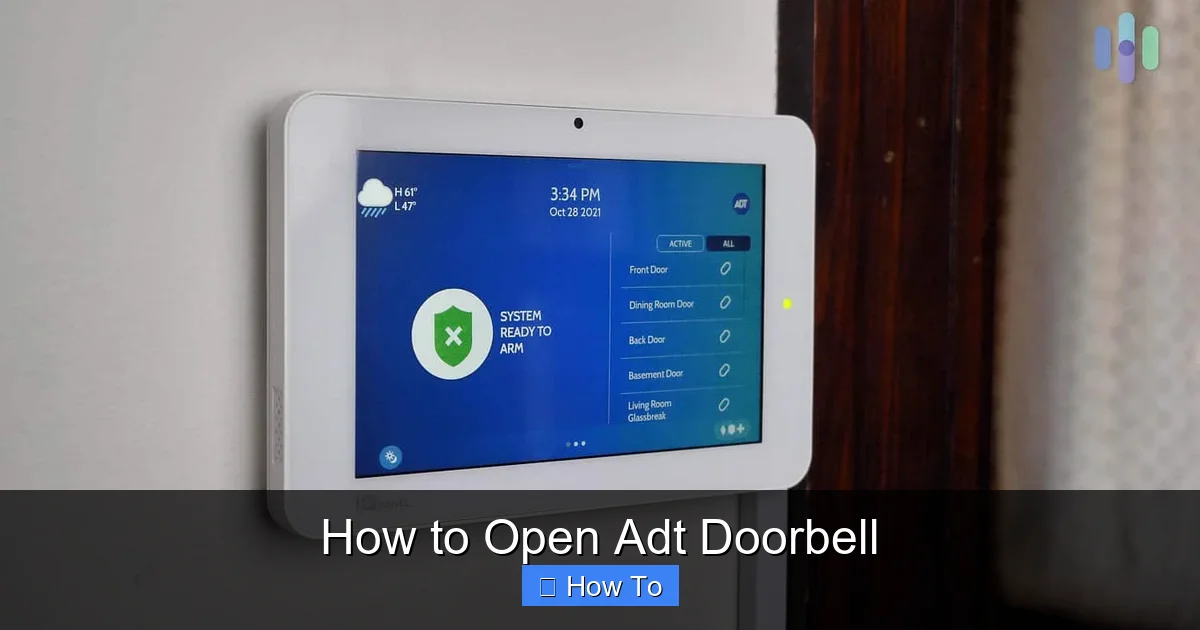 How to Open Adt Doorbell