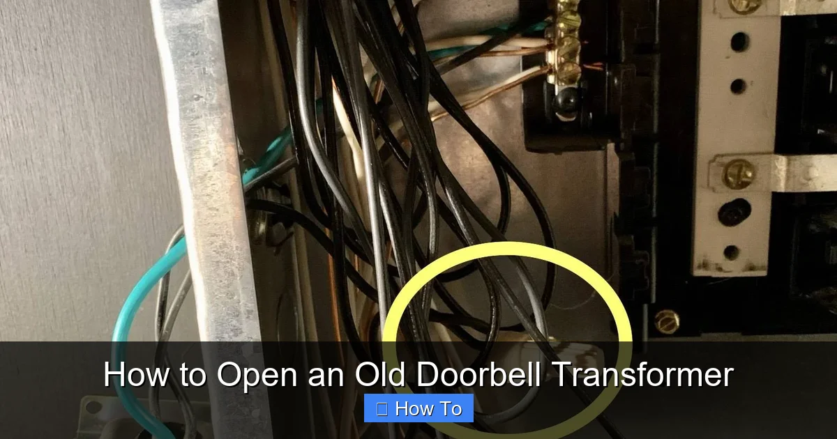 How to Open an Old Doorbell Transformer