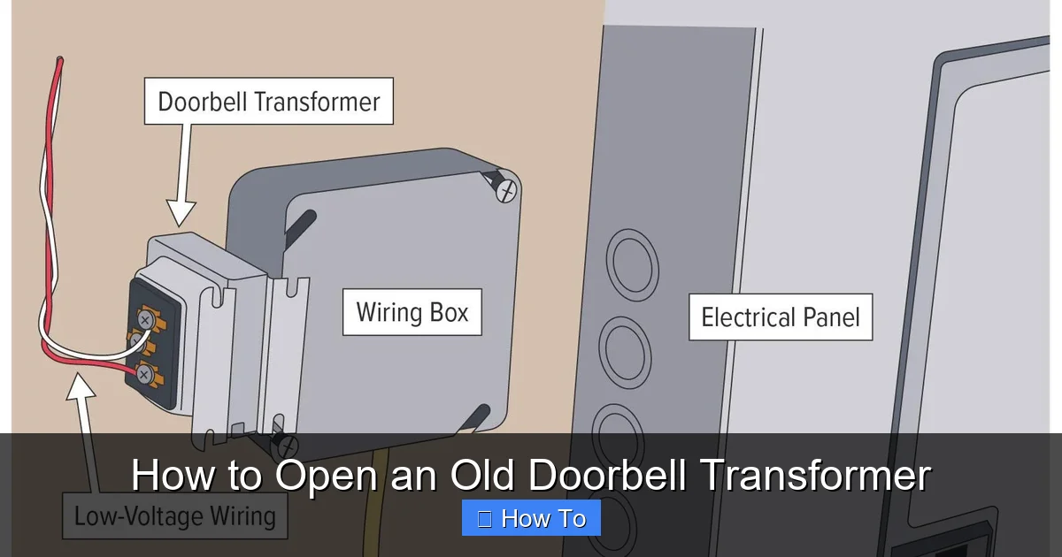 How to Open an Old Doorbell Transformer