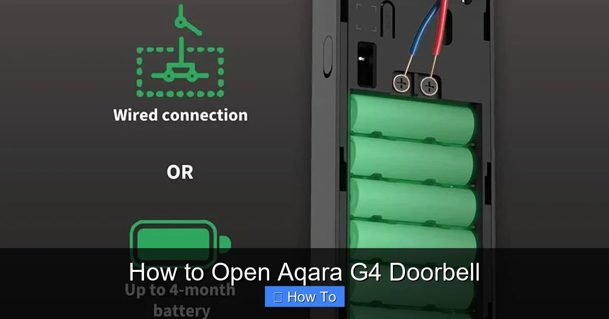 How to Open Aqara G4 Doorbell