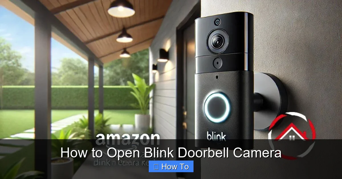 How to Open Blink Doorbell Camera