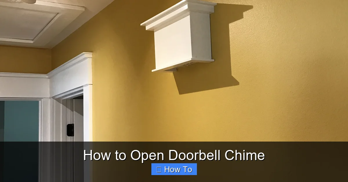 How to Open Doorbell Chime
