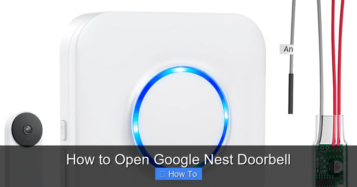 How to Open Google Nest Doorbell