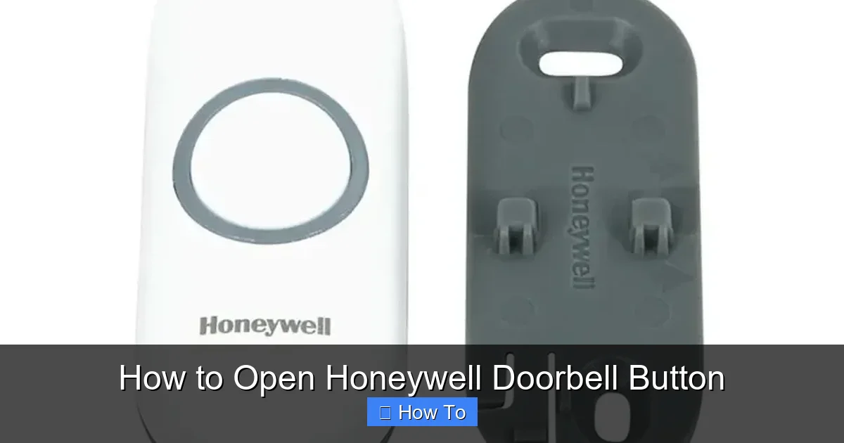 How to Open Honeywell Doorbell Button