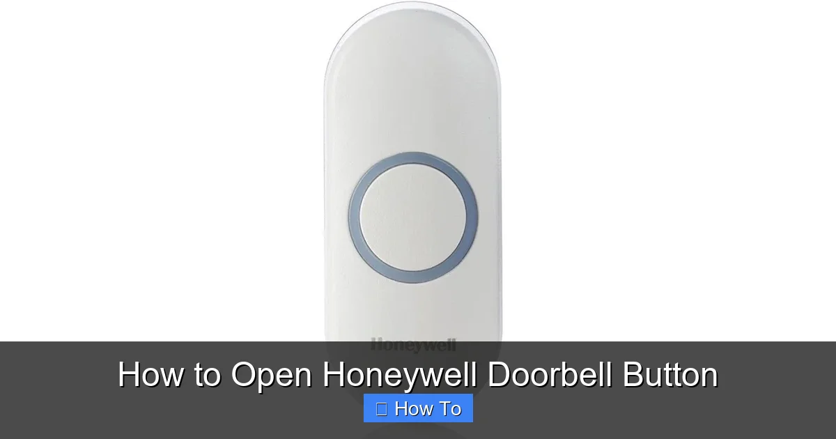 How to Open Honeywell Doorbell Button