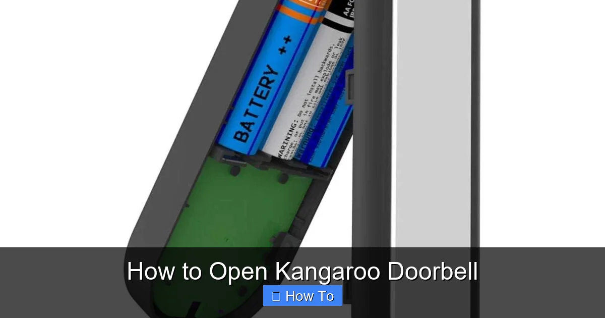How to Open Kangaroo Doorbell