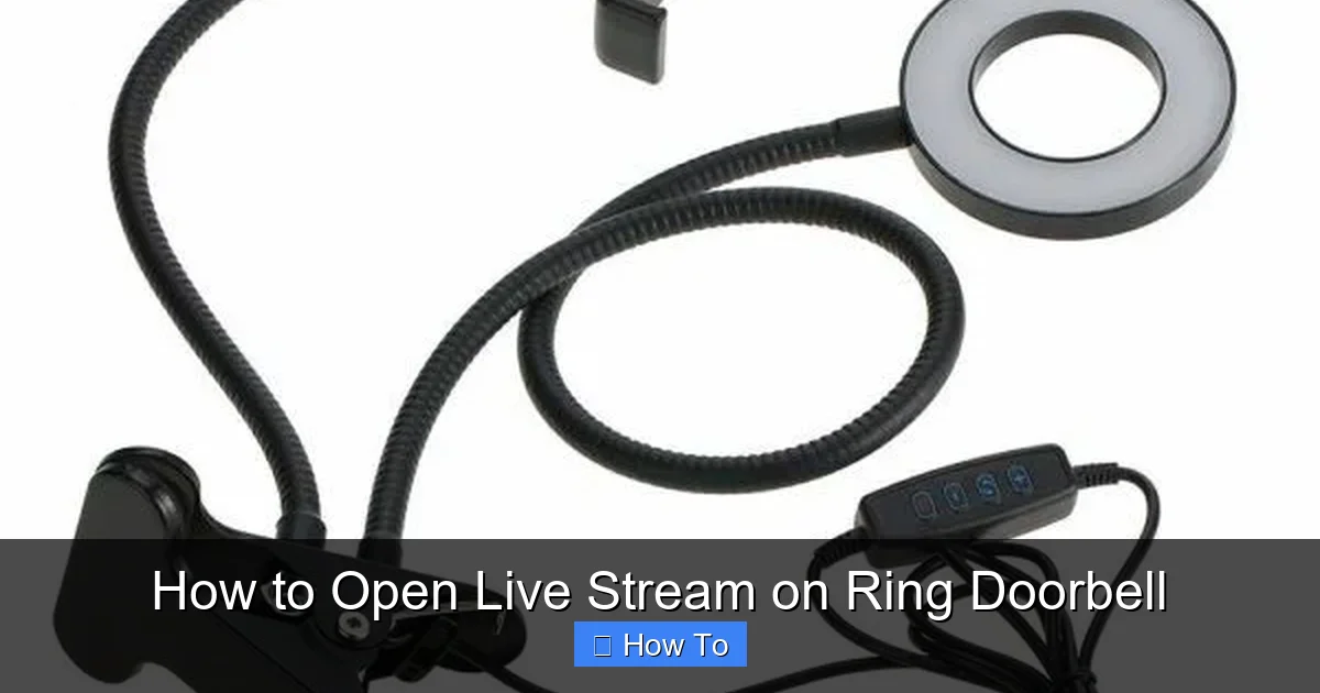 How to Open Live Stream on Ring Doorbell
