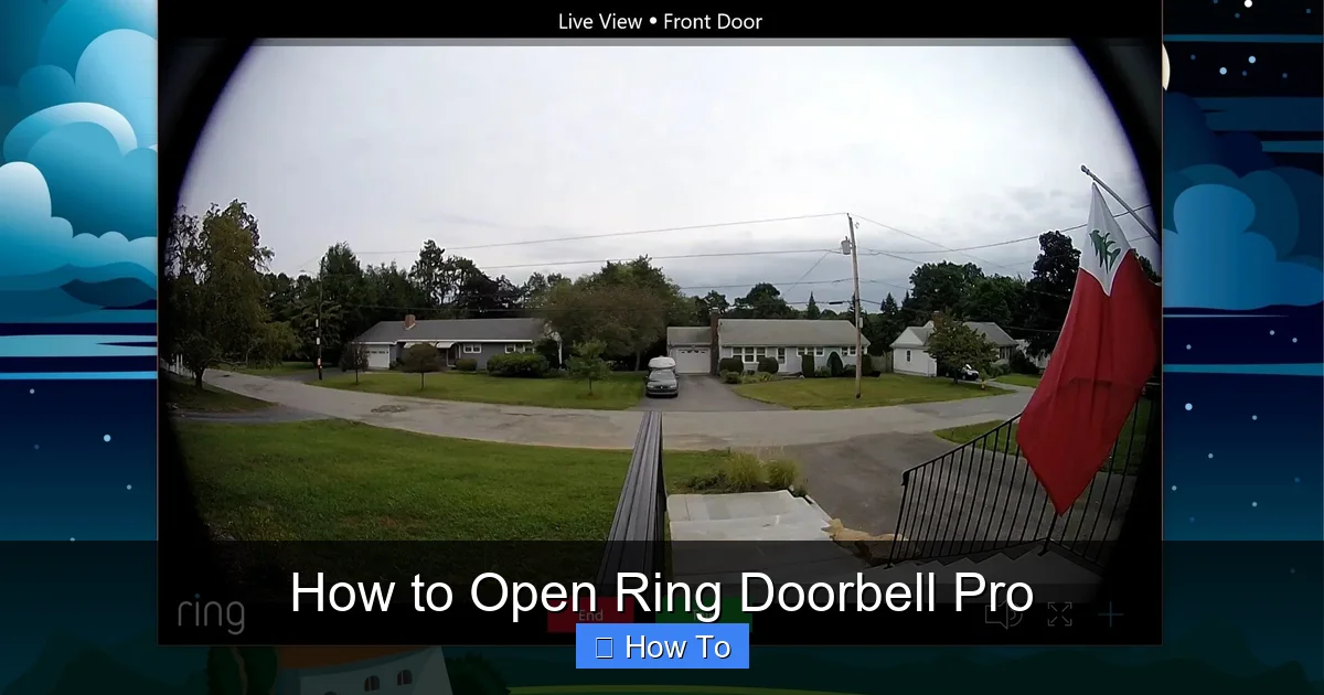 How to Open Ring Doorbell Pro