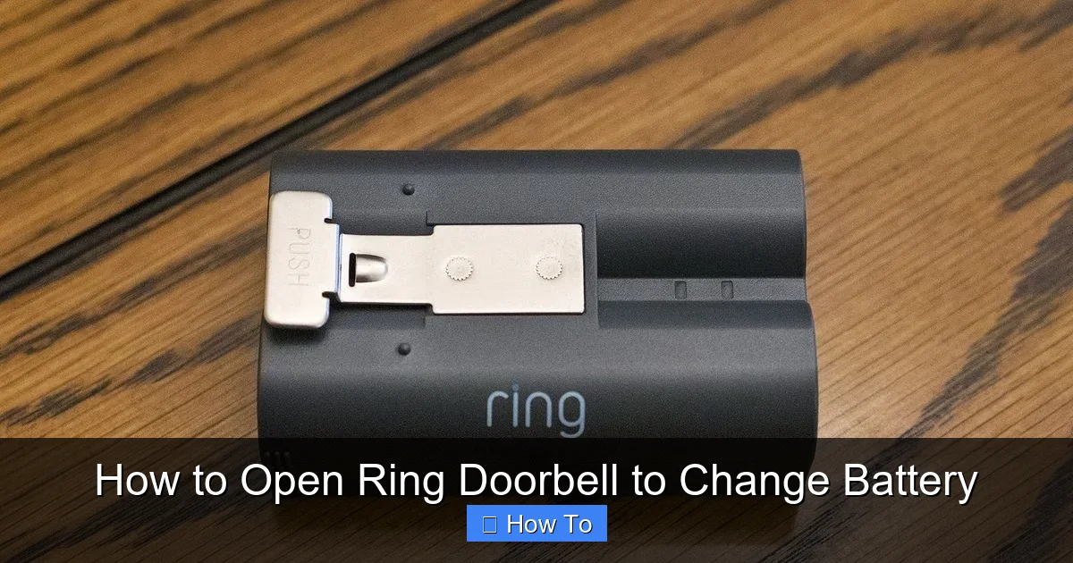 How to Open Ring Doorbell to Change Battery