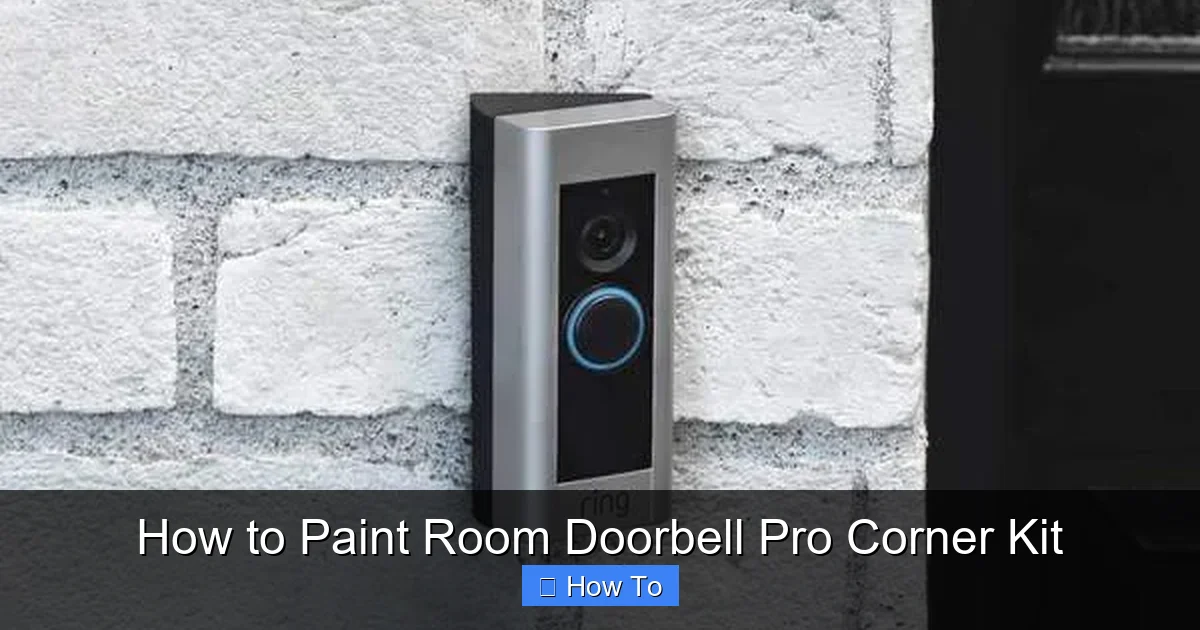 How to Paint Room Doorbell Pro Corner Kit