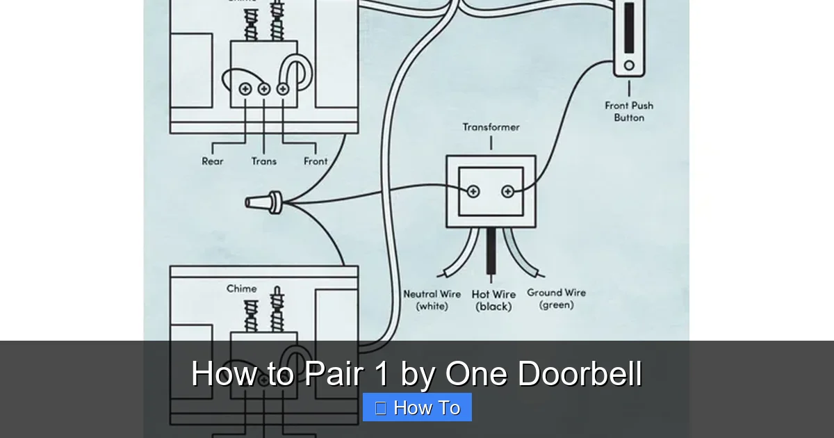 How to Pair 1 by One Doorbell