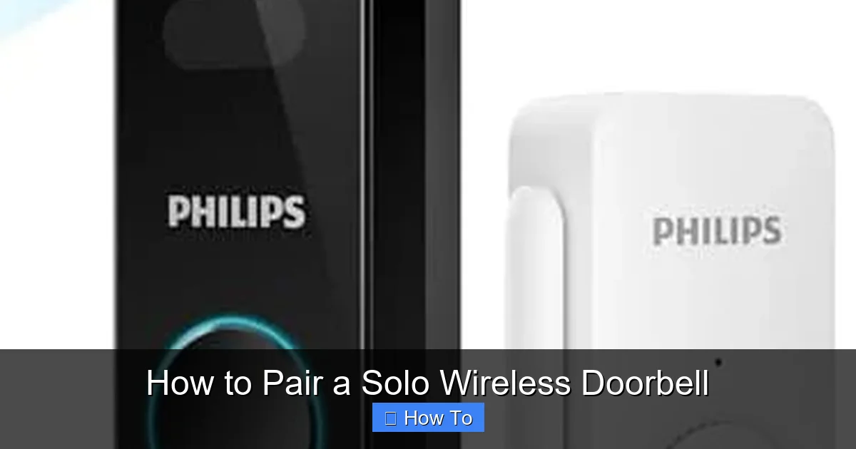 How to Pair a Solo Wireless Doorbell