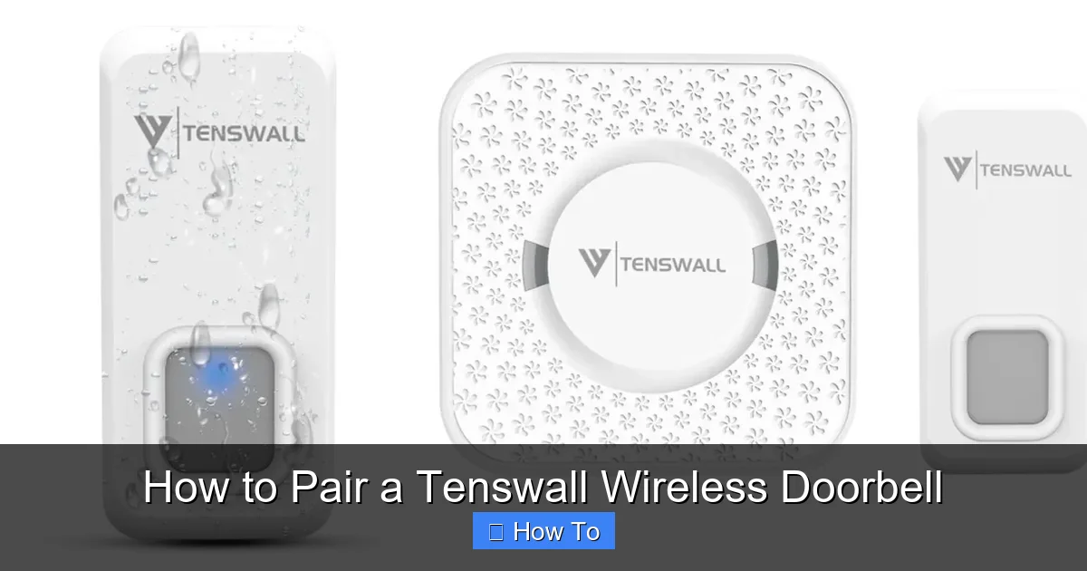 How to Pair a Tenswall Wireless Doorbell