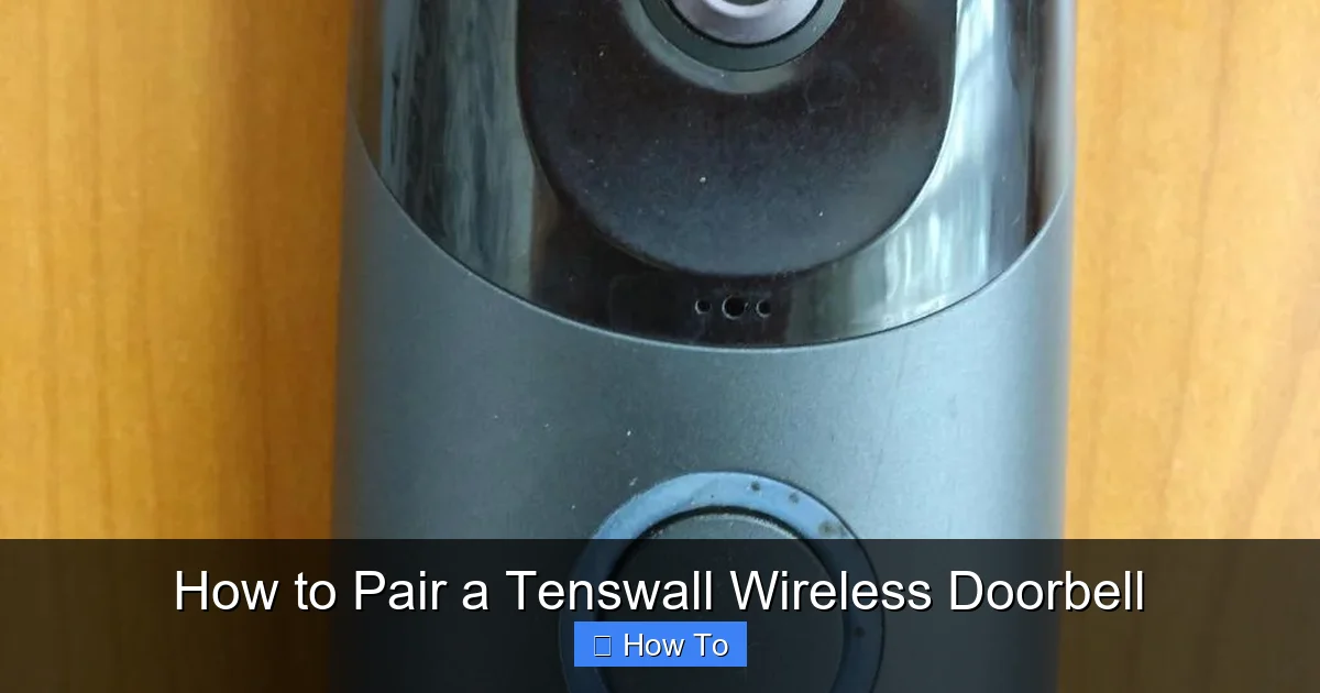 How to Pair a Tenswall Wireless Doorbell