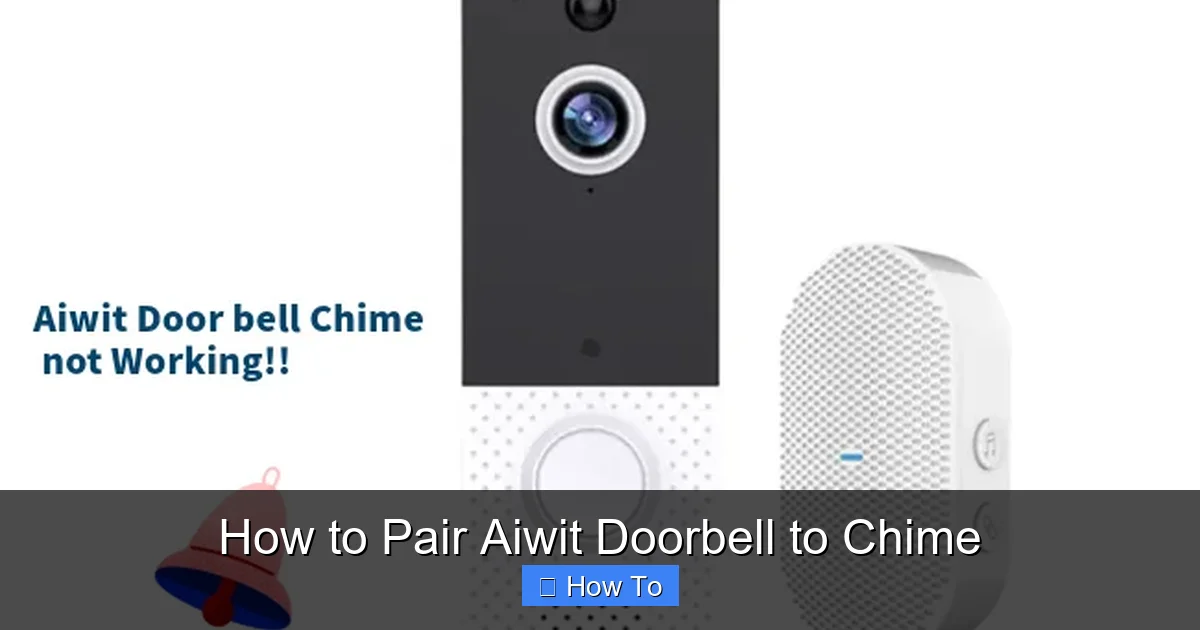 How to Pair Aiwit Doorbell to Chime