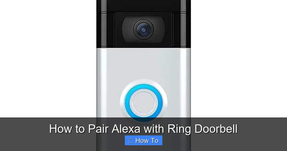 How to Pair Alexa with Ring Doorbell