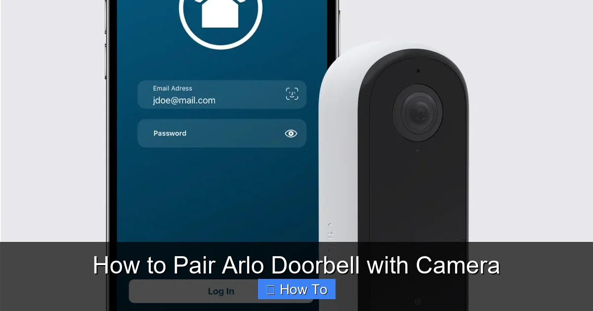 How to Pair Arlo Doorbell with Camera