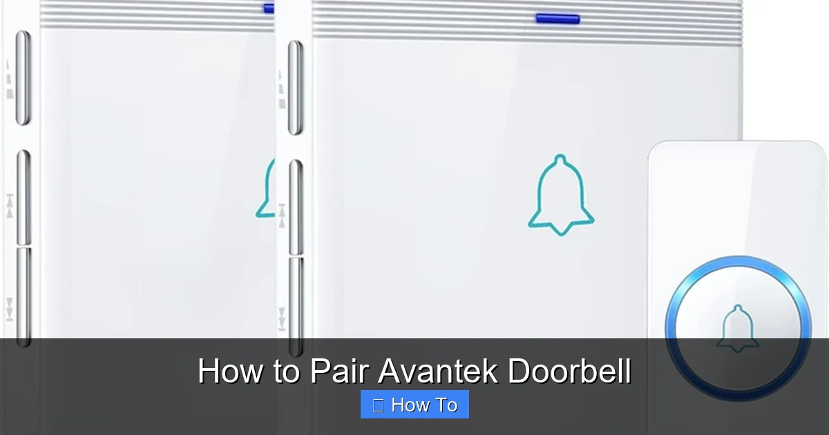 How to Pair Avantek Doorbell