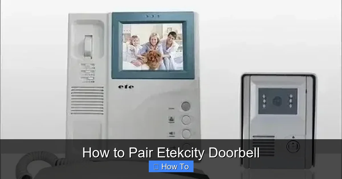 How to Pair Etekcity Doorbell