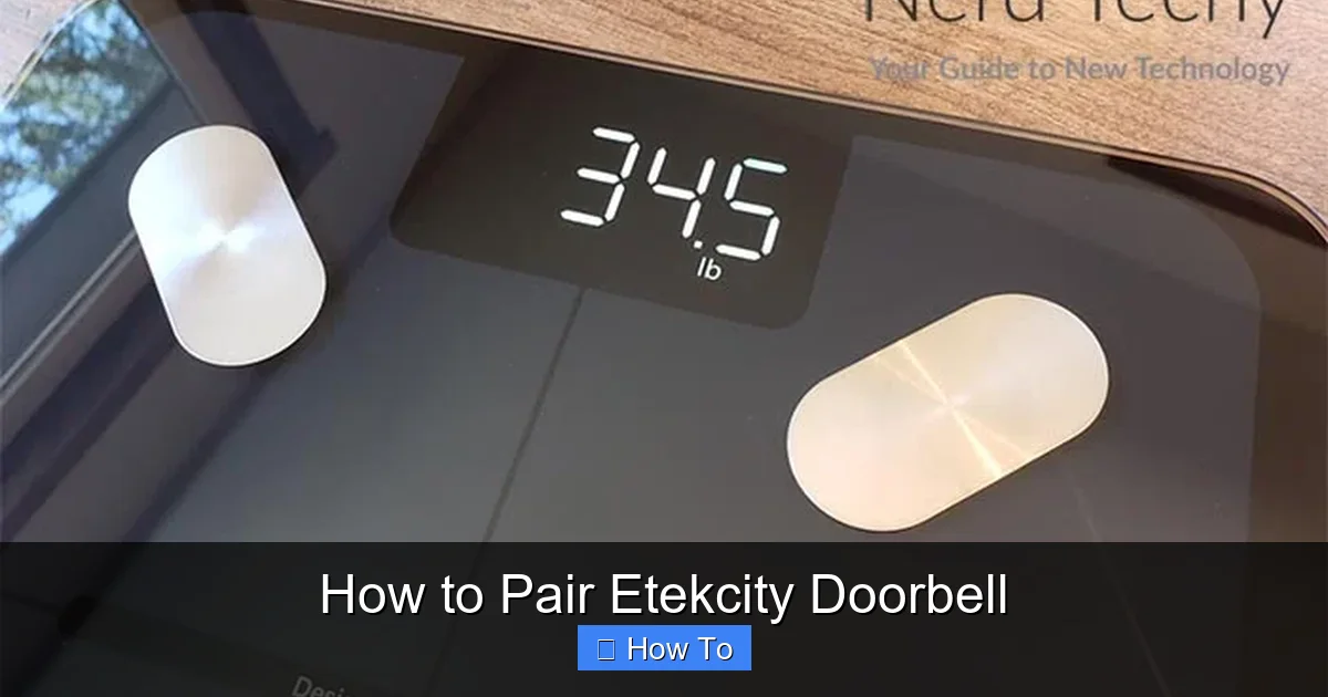 How to Pair Etekcity Doorbell
