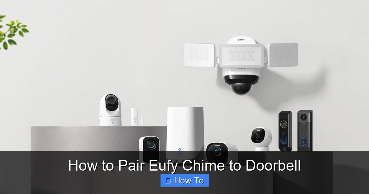 How to Pair Eufy Chime to Doorbell