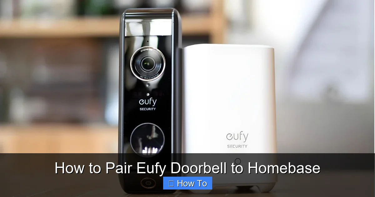 How to Pair Eufy Doorbell to Homebase