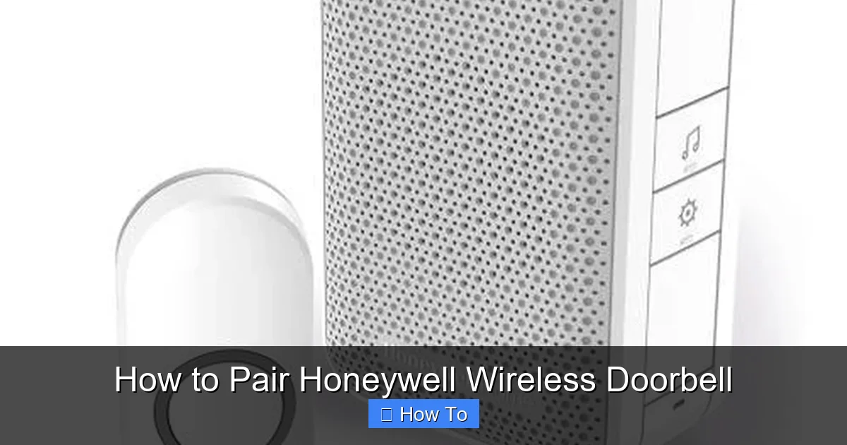 How to Pair Honeywell Wireless Doorbell
