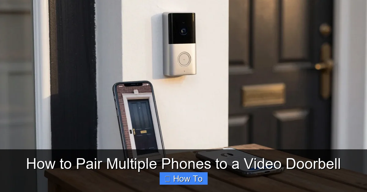 How to Pair Multiple Phones to a Video Doorbell