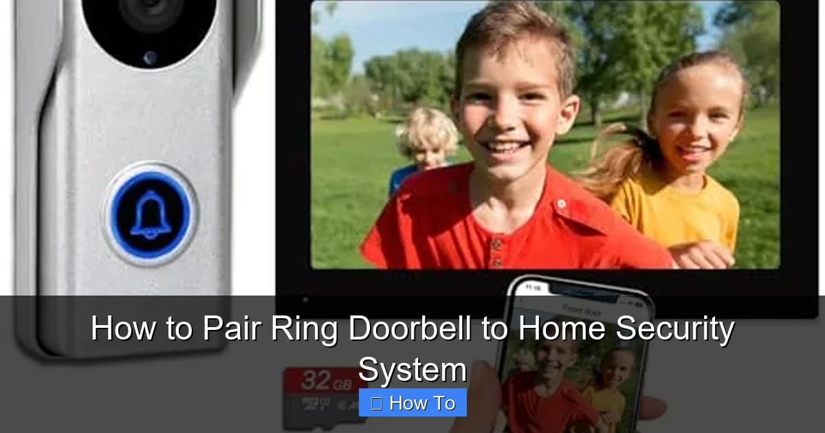 How to Pair Ring Doorbell to Home Security System