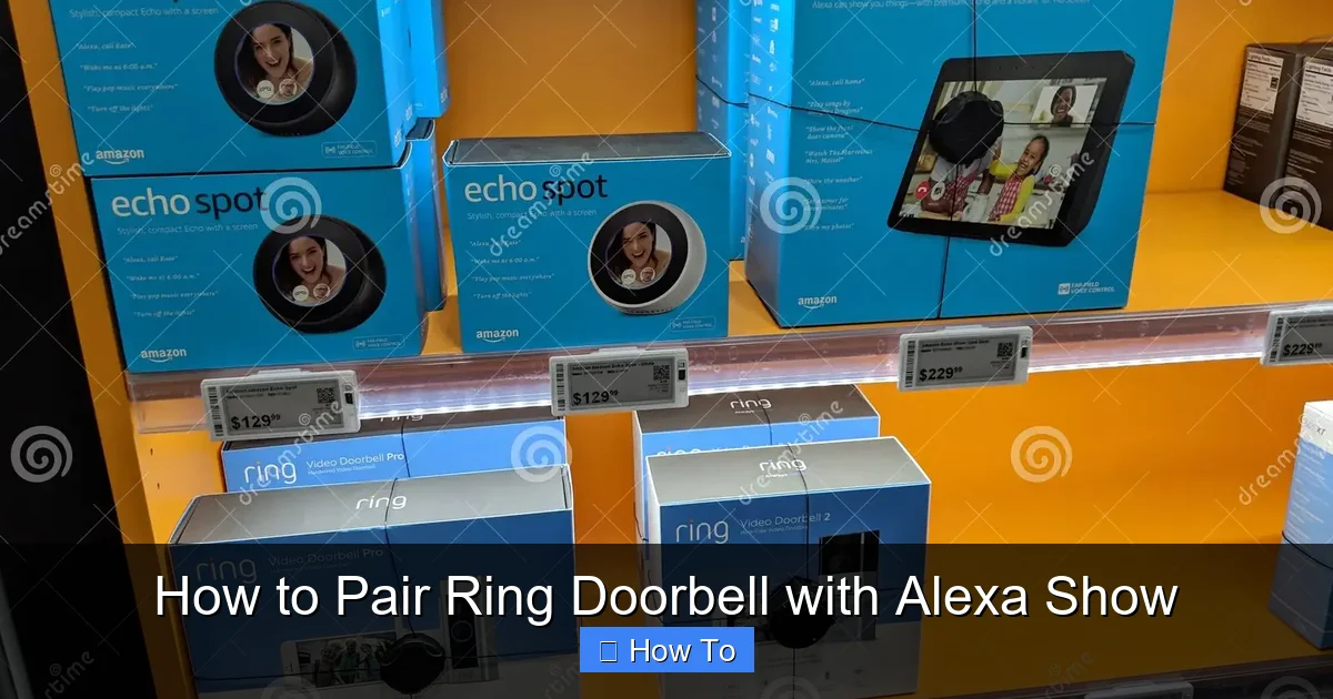 How to Pair Ring Doorbell with Alexa Show