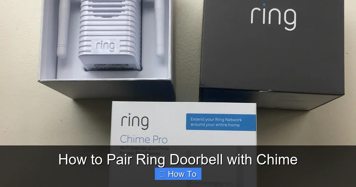 How to Pair Ring Doorbell with Chime