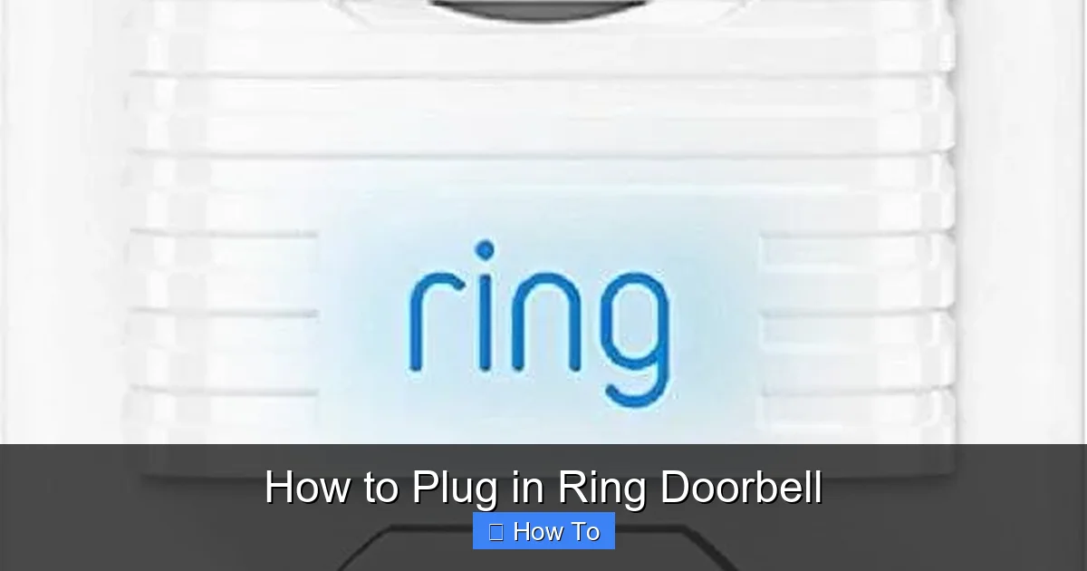 How to Plug in Ring Doorbell