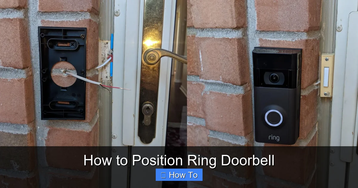 How to Position Ring Doorbell