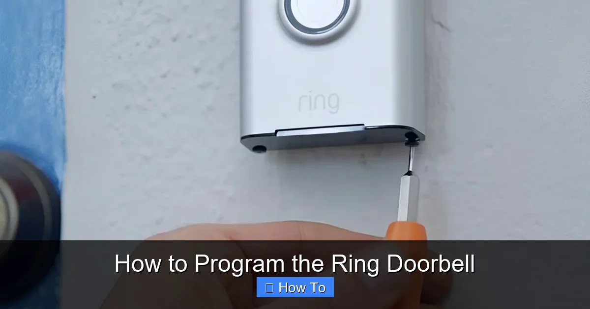 How to Program the Ring Doorbell
