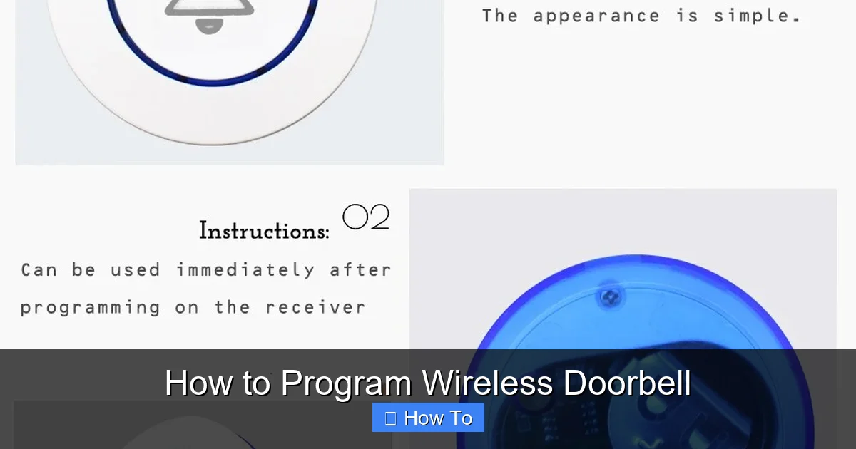 How to Program Wireless Doorbell