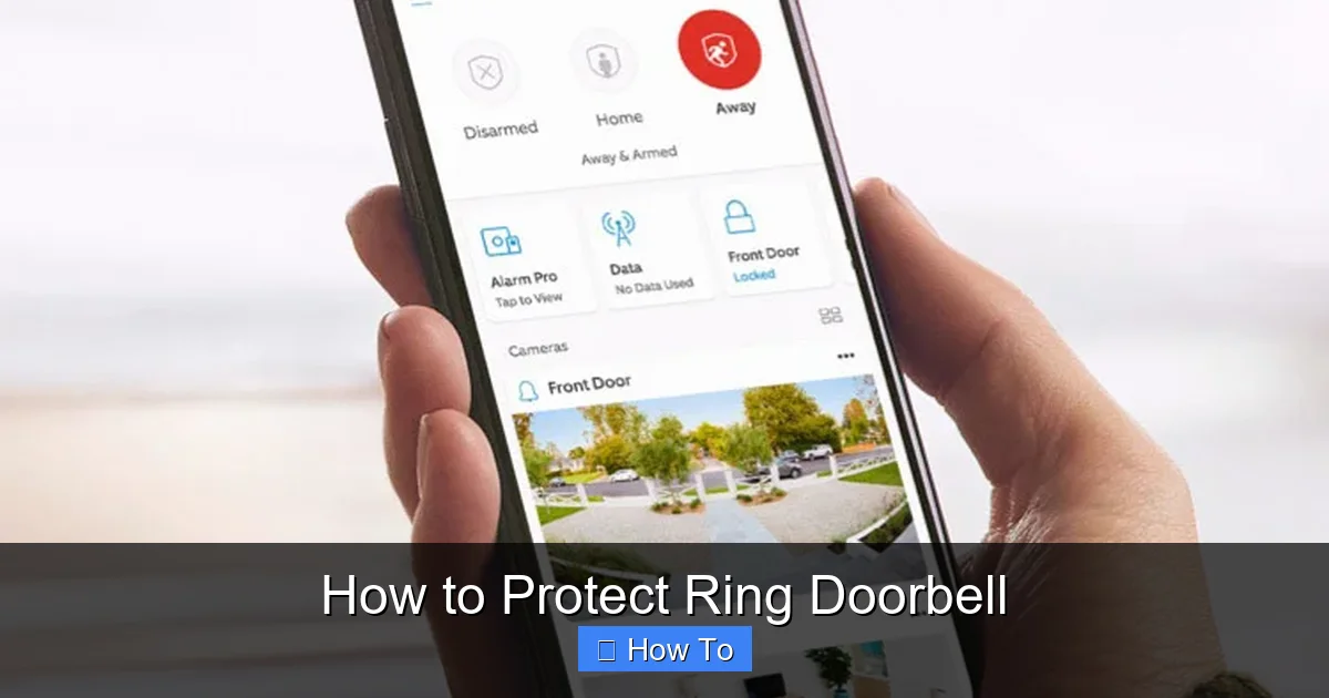 How to Protect Ring Doorbell