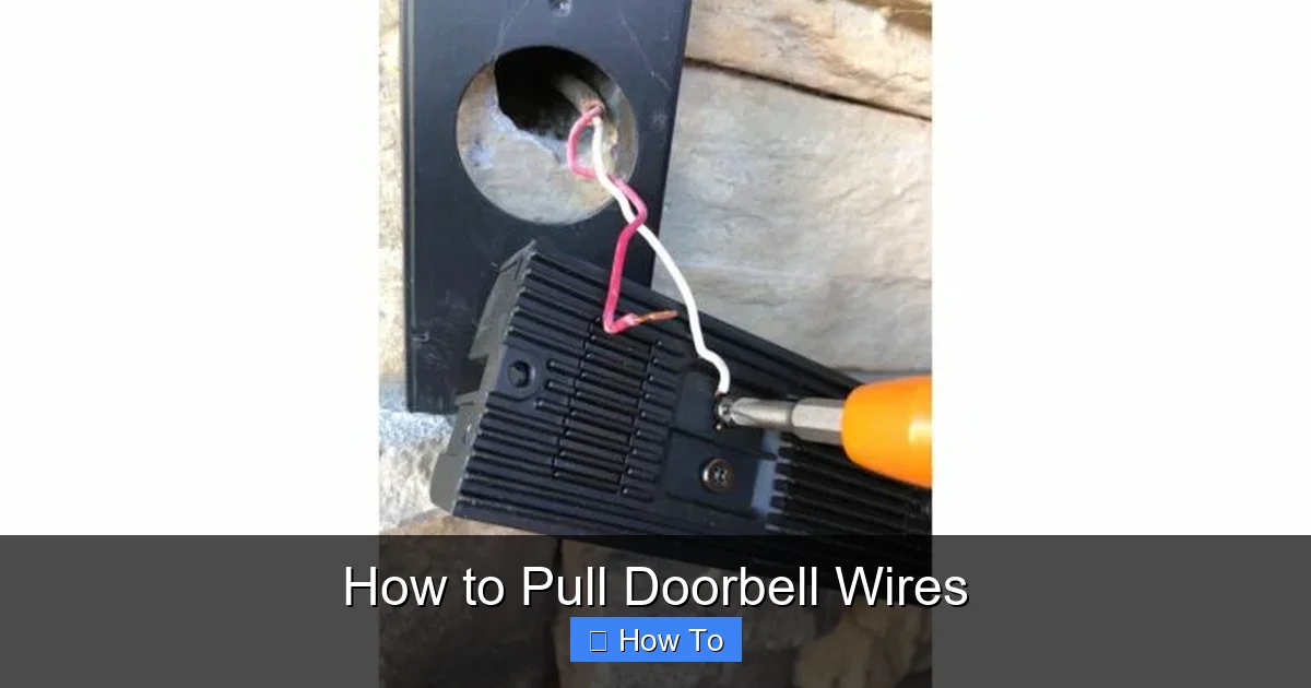 How to Pull Doorbell Wires