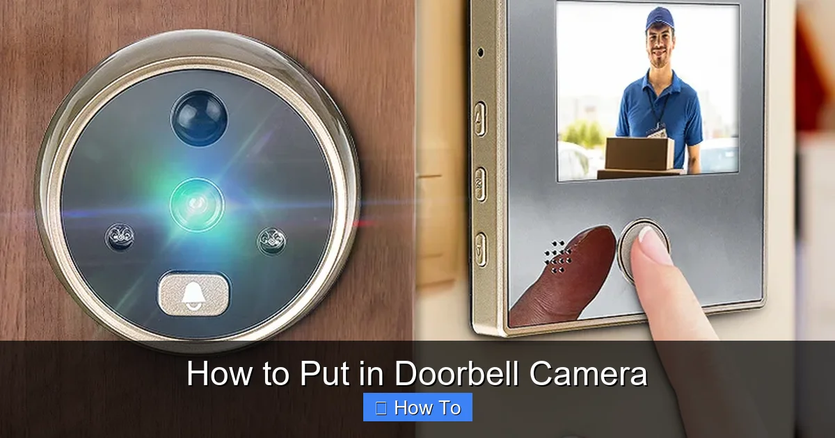 How to Put in Doorbell Camera
