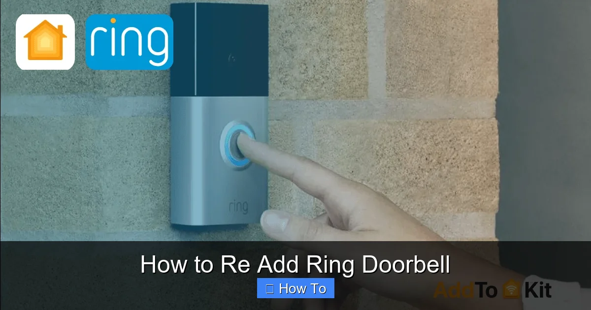 How to Re Add Ring Doorbell