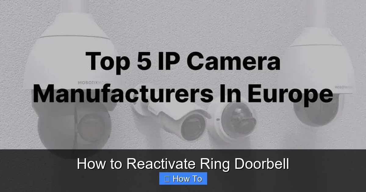 How to Reactivate Ring Doorbell